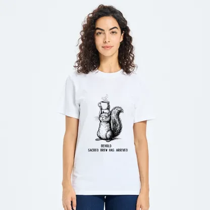Tokyo-Tiger Squirrel Hold Sacred Coffee Meme Classic T-Shirt