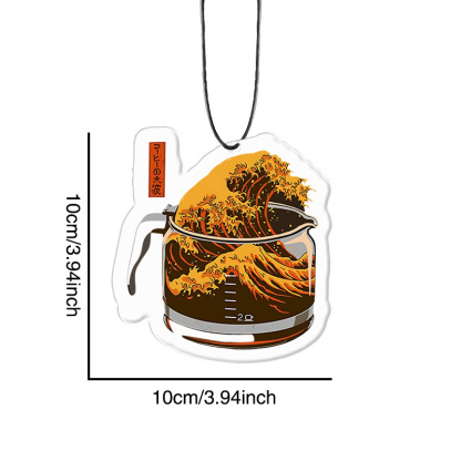 Tokyo-Tiger The Great Wave Off Coffee Japanese Car Air Freshener
