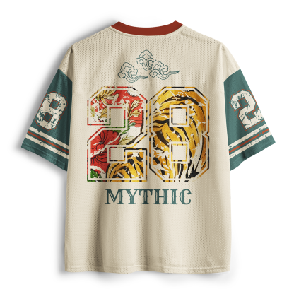 Tokyo-Tiger Mythic Tiger & Red Sun Crane Mesh Jersey