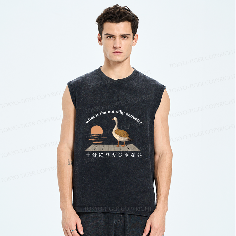 Tokyo-Tiger What If I'm Not Silly Enough Washed Tank