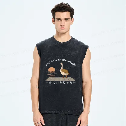 Tokyo-Tiger What If I'm Not Silly Enough Washed Tank