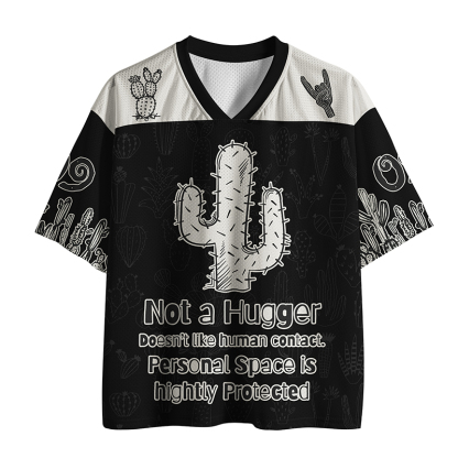 Tokyo-Tiger Funny Personal Space Cactus Meme Mesh Jersey