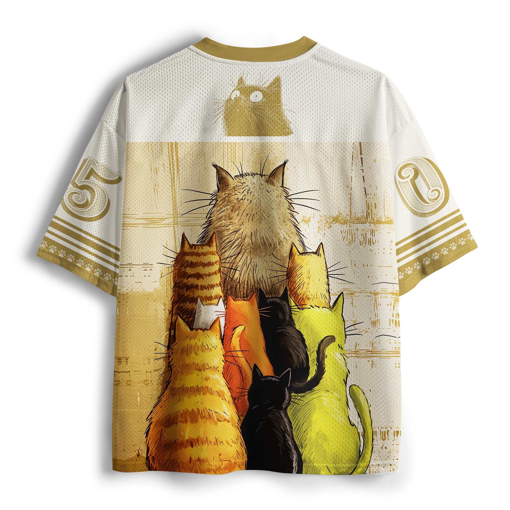 Tokyo-Tiger Eleven Cats Are Staring At You Mesh Jersey
