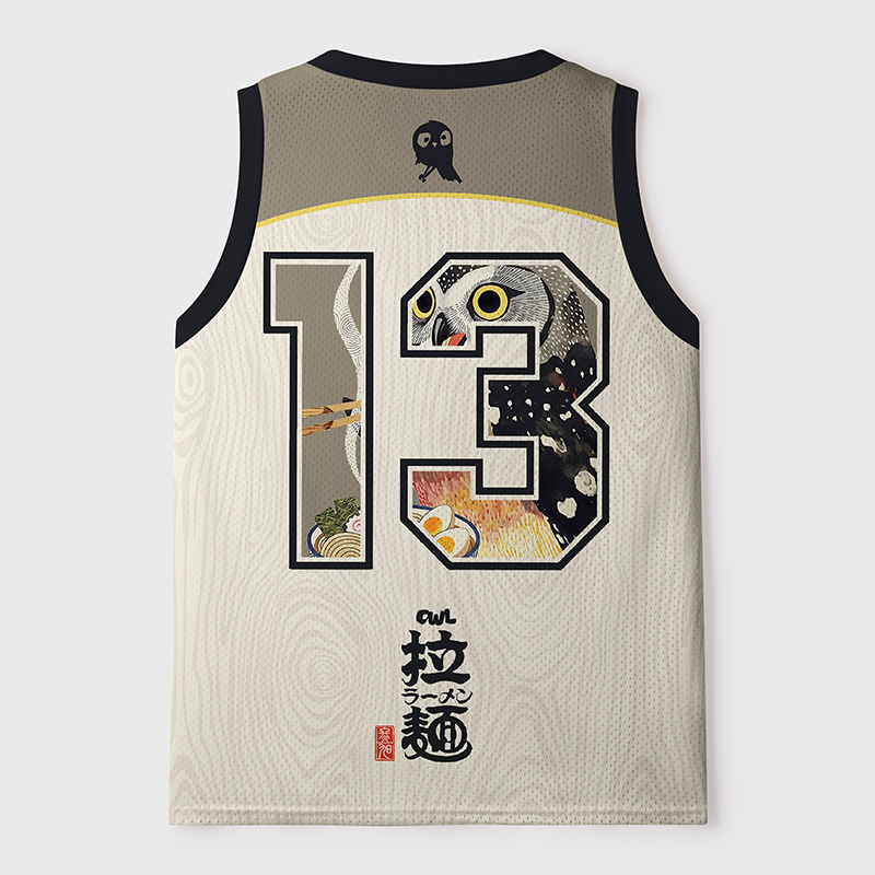 Tokyo-Tiger Owl Slurps Hot Ramen Japan Art Mesh Tank Top