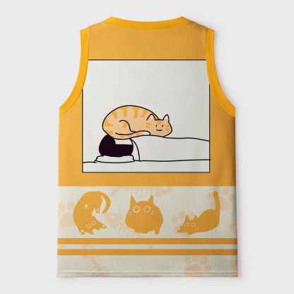Tokyo-Tiger The Cat Of Private Space Mesh Tank Top