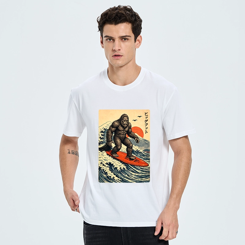 Tokyo-Tiger Myth Beast Surf Fuji Mountain Wave Art Classic T-Shirt