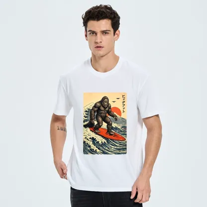 Tokyo-Tiger Myth Beast Surf Fuji Mountain Wave Art Classic T-Shirt