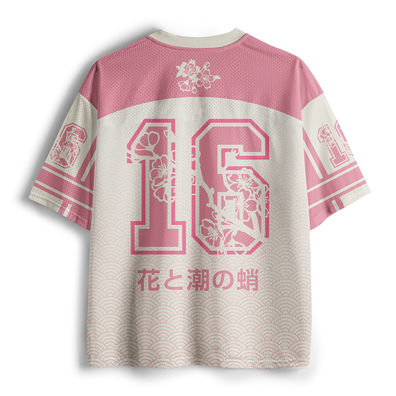 Tokyo-Tiger Octopus Sakura Waltz Mesh Jersey