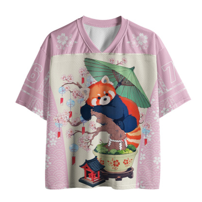 Tokyo-Tiger Sakura Red Panda Mesh Jersey