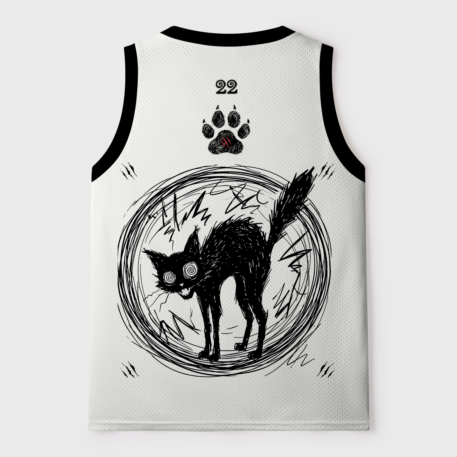 Tokyo-Tiger Cat Gradually Became Strange Mesh Tank Top