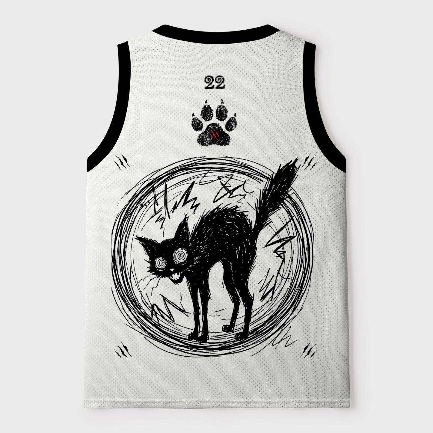 Tokyo-Tiger Cat Gradually Became Strange Mesh Tank Top