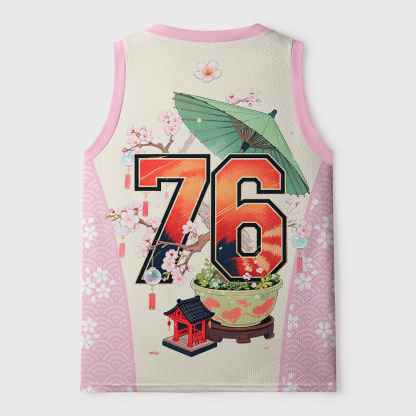 Tokyo-Tiger Sakura Red Panda Mesh Tank Top