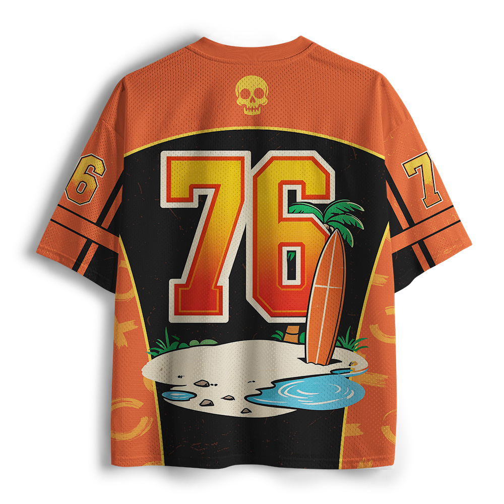 Tokyo-Tiger Dead Chill Skull Mesh Jersey