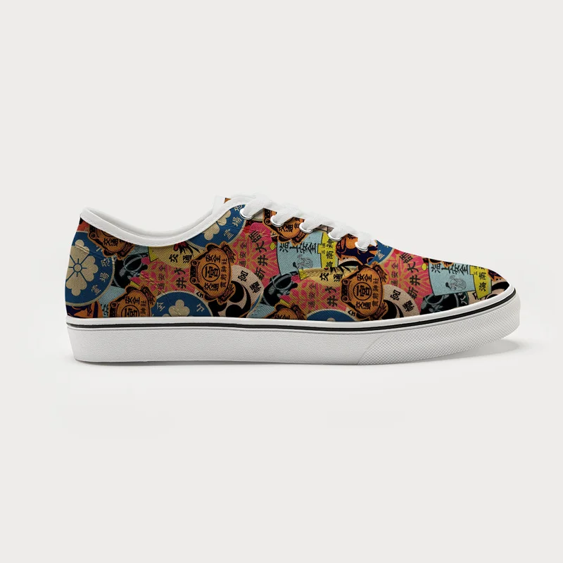 Tokyo-Tiger Japanese Amulet Canvas Shoes