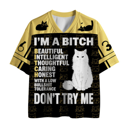 Tokyo-Tiger Beautiful Intelligent Cat Mesh Jersey