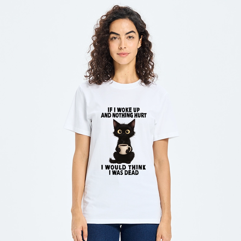 Tokyo-Tiger Funny Cute Black Cat And Coffee Meme Classic T-Shirt