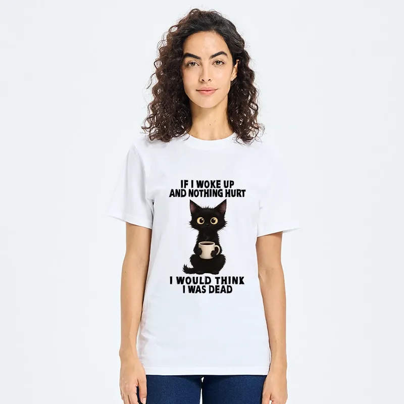 Tokyo-Tiger Funny Cute Black Cat And Coffee Meme Classic T-Shirt