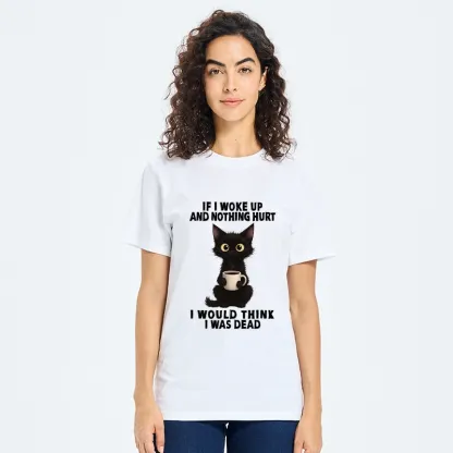 Tokyo-Tiger Funny Cute Black Cat And Coffee Meme Classic T-Shirt