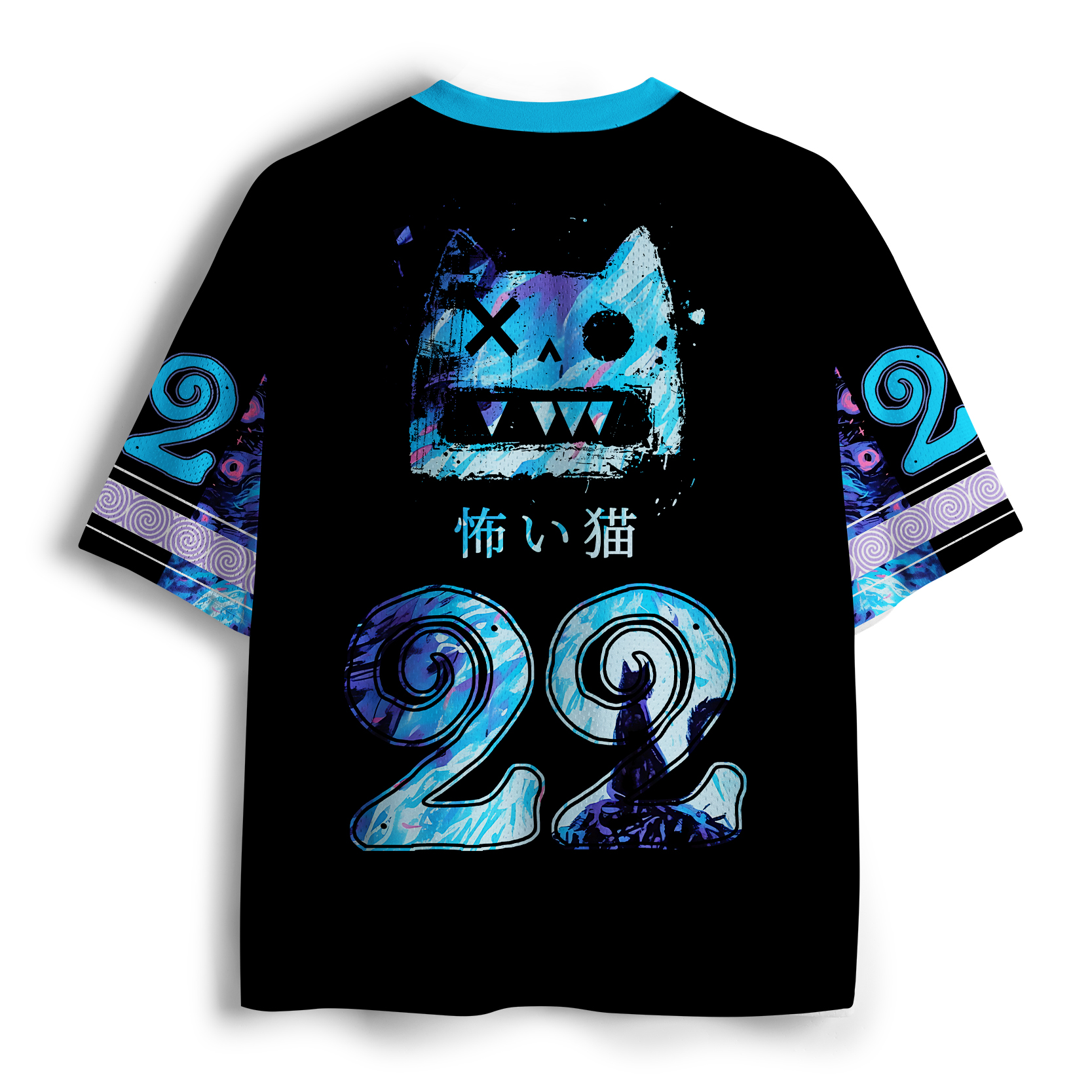 Tokyo-Tiger Cat Staring Into Your Soul Mesh Jersey