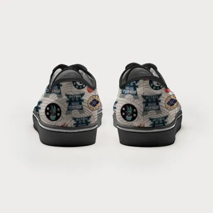 Tokyo-Tiger Traditional Japanese Amulets Canvas Shoes