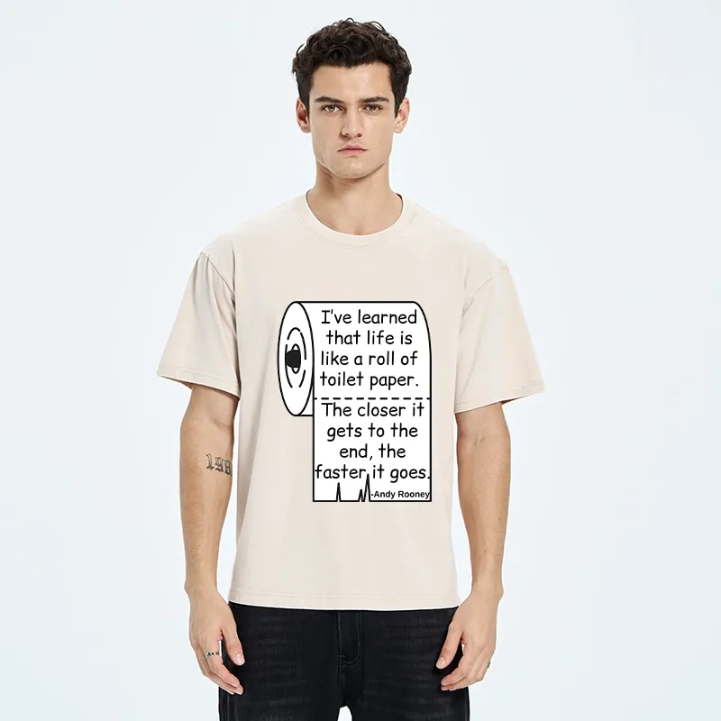 Tokyo-Tiger Life Toilet Paper Meme Washed T-Shirt