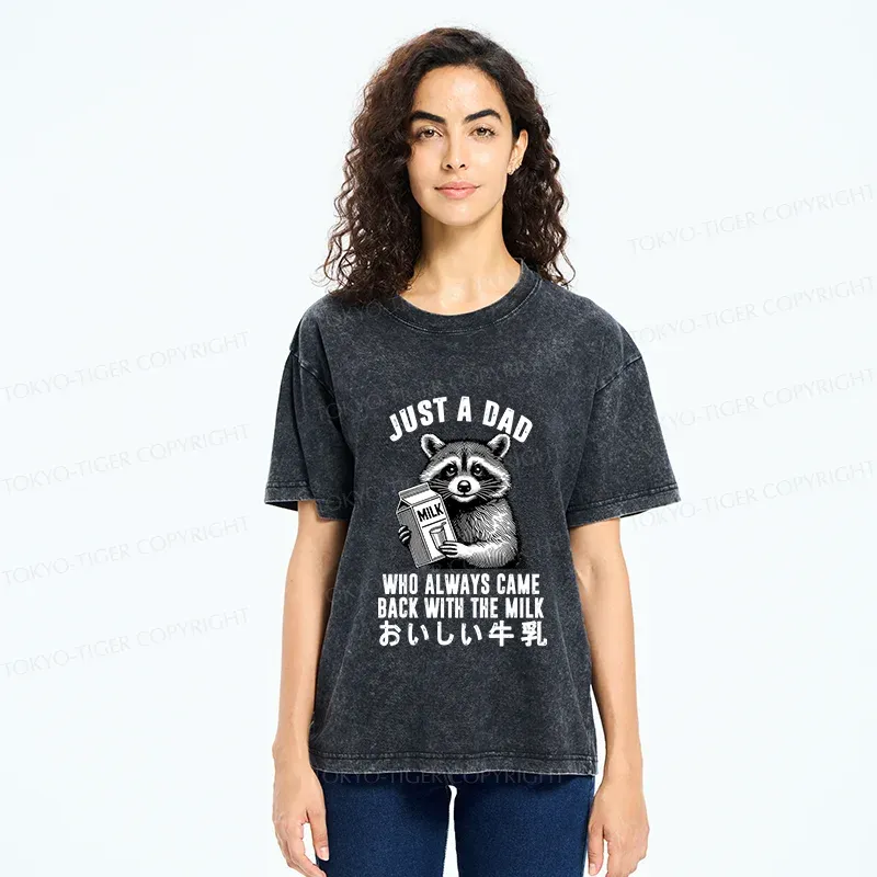 Tokyo-Tiger Father Brings Milk Washed T-Shirt