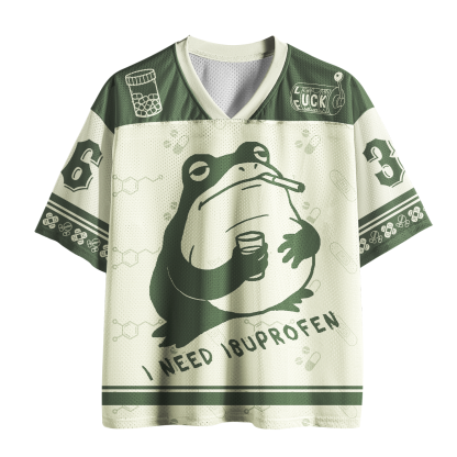 Tokyo-Tiger I Need Ibuprofen Tired Frog Mesh Jersey