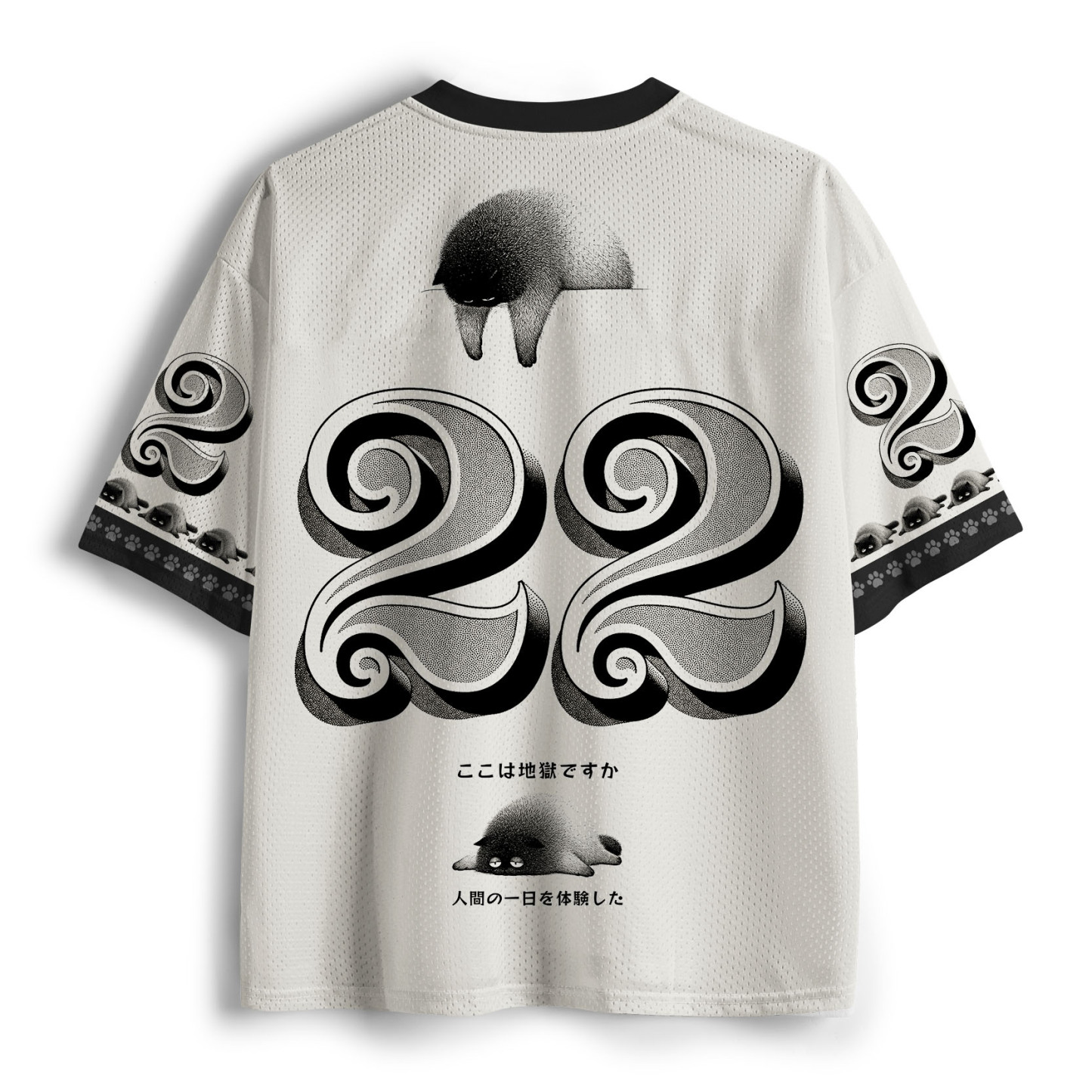 Tokyo-Tiger Cat Questioning Human Life Mesh Jersey