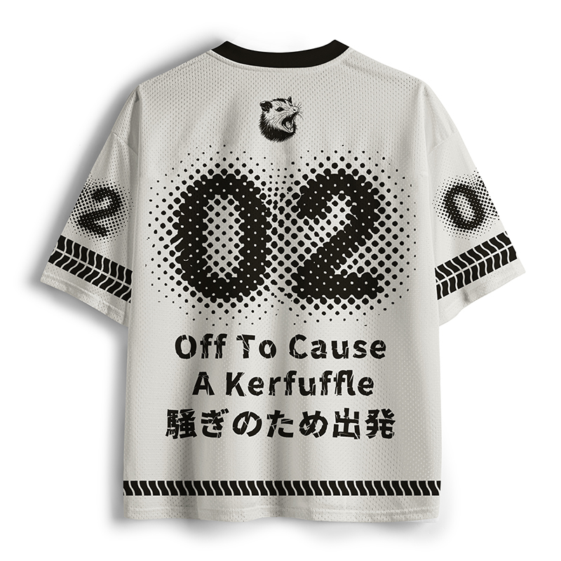 Tokyo-Tiger Opossum Meme With Witch Hat Mesh Jersey