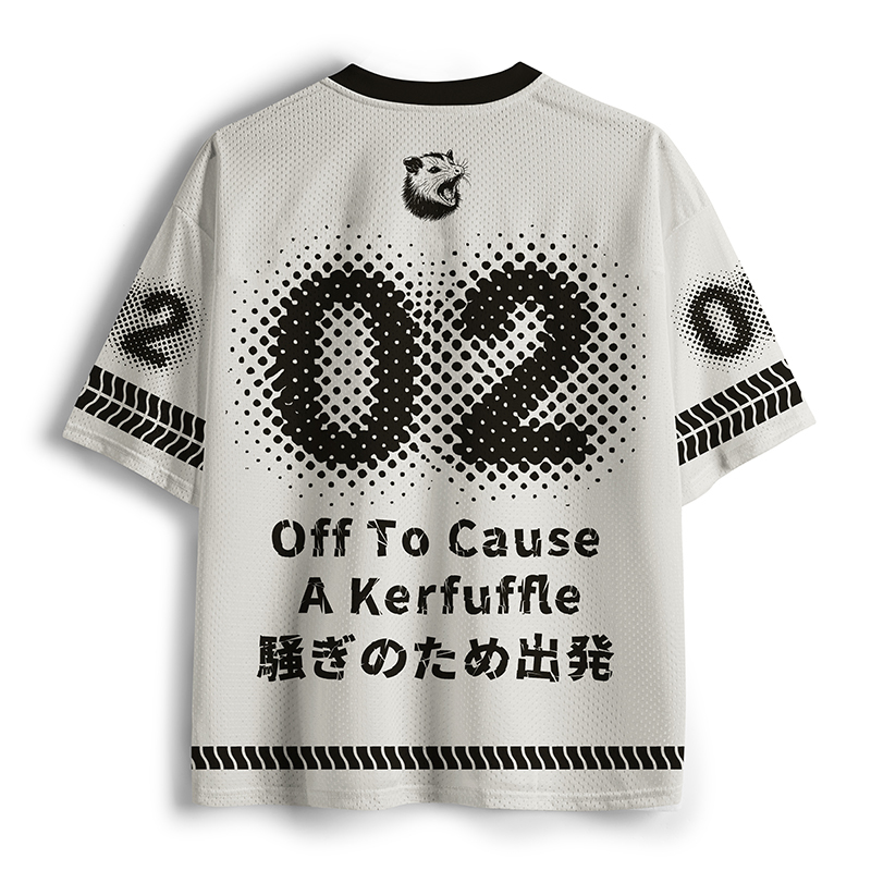 Tokyo-Tiger Opossum Meme With Witch Hat Mesh Jersey