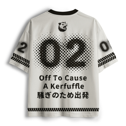 Tokyo-Tiger Opossum Meme With Witch Hat Mesh Jersey