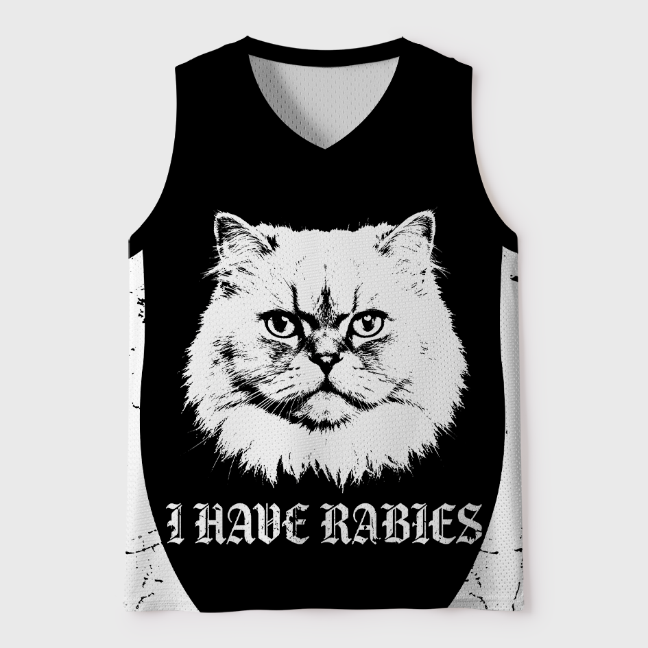 Tokyo-Tiger I Have Rabies Grumpy Persian Cat Mesh Tank Top Sale