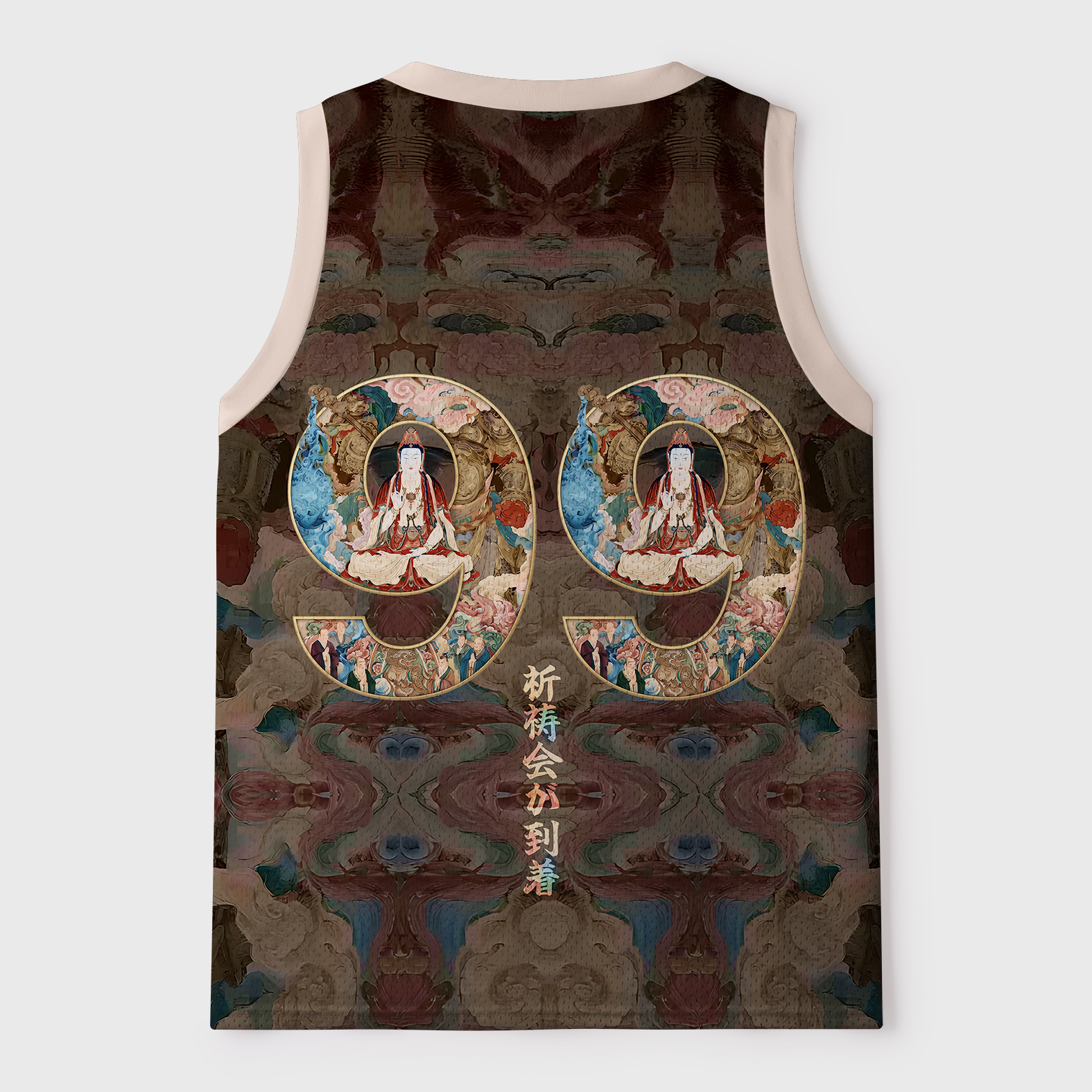 Tokyo-Tiger Interesting Zen Culture: Prayers Will Reach Mesh Tank Top