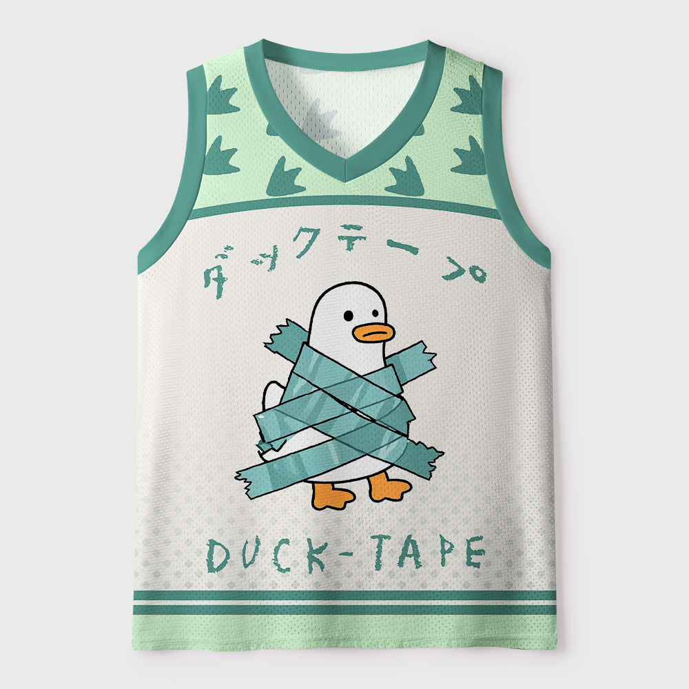 Tokyo-Tiger Duck-Tape Mesh Tank Top