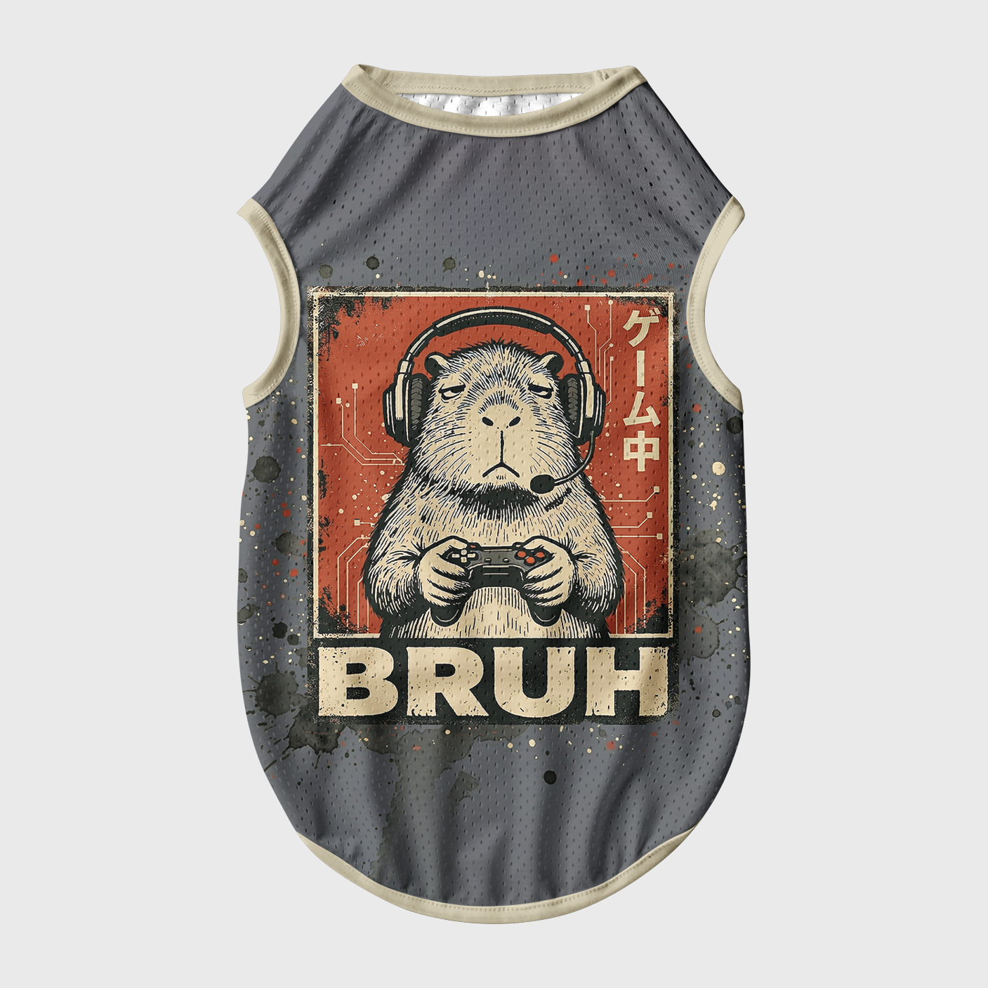Tokyo-Tiger "BRUH" Capy Gamer Pet Jersey