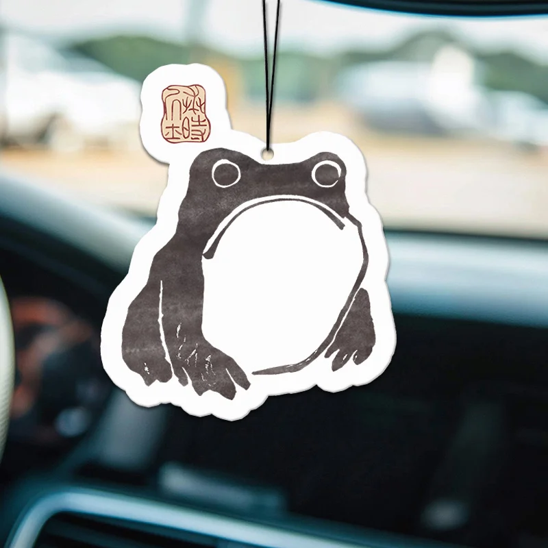 Tokyo-Tiger Matsumoto Hoji Woodblock Print Frog Car Air Freshener