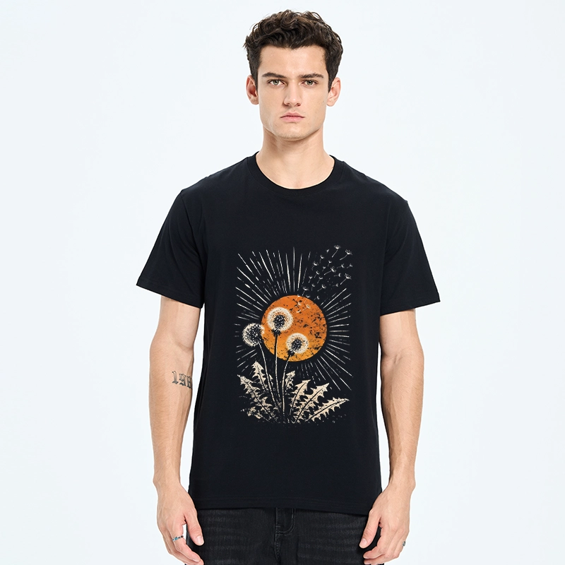 Tokyo-Tiger Calm Sunset Dandelion Graphic Classic T-Shirt
