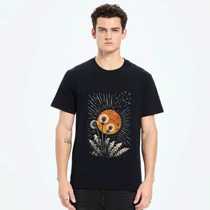 Tokyo-Tiger Calm Sunset Dandelion Graphic Classic T-Shirt