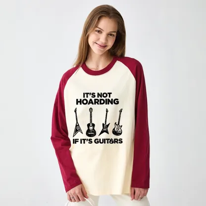 Tokyo-Tiger Music Lover Guitar Hoarding Joke Raglan Long Sleeve T-shirt