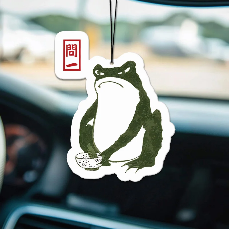 Tokyo-Tiger Woodblock Print Frog Car Air Freshener