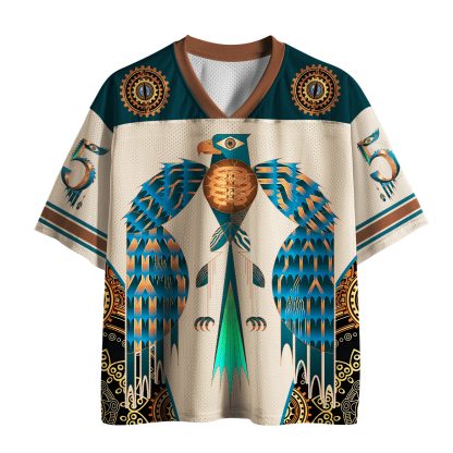 Tokyo-Tiger Mechanical Steampunk Eagle Wing of Firmament Mesh Jersey
