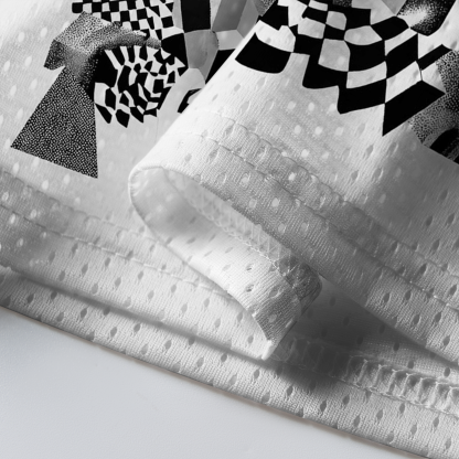 Tokyo-Tiger Optical Illusion Surreal Escher Style Maze Stairs Mesh Jersey