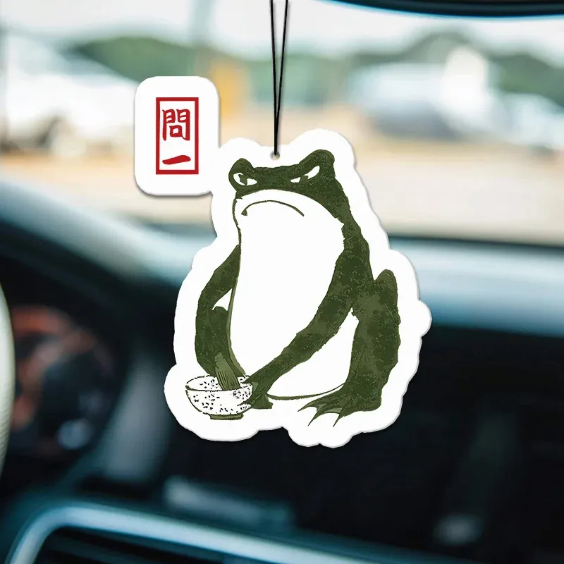 Tokyo-Tiger Woodblock Print Frog Car Air Freshener