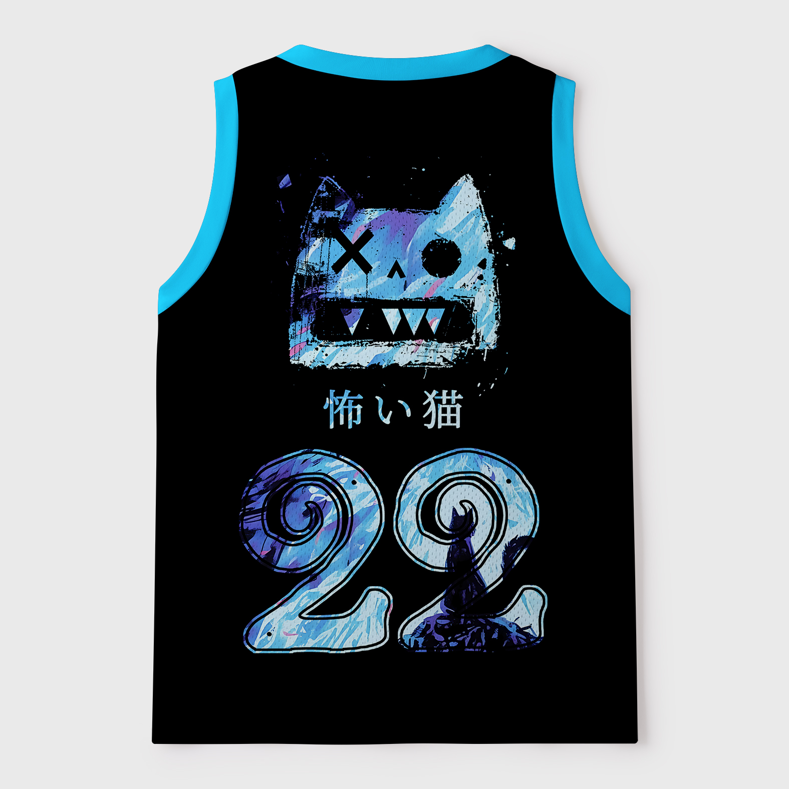 Tokyo-Tiger Cat Staring Into Your Soul Mesh Tank Top