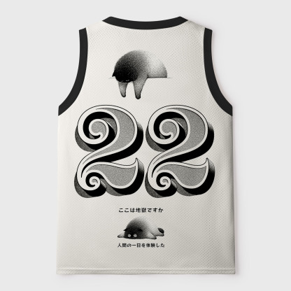 Tokyo-Tiger Cat Questioning Human Life Mesh Tank Top