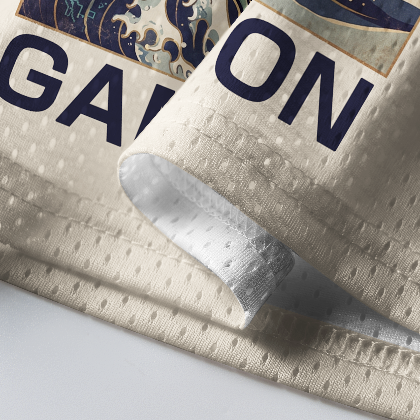 Tokyo-Tiger Game On Gamer Frog Great Wave Mesh Jersey