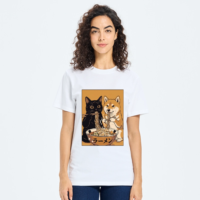 Tokyo-Tiger Funny Meme Cat Shiba Noodle Lovers Classic T-Shirt