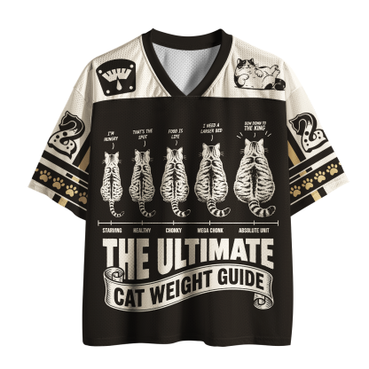 Tokyo-Tiger The Ultimate Cat Weight Guide Chonky Cat Mesh Jersey