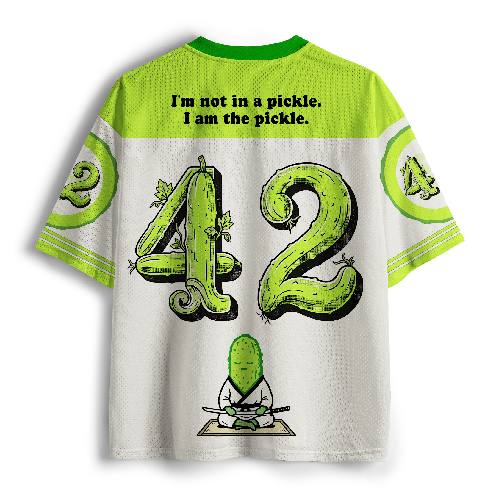 Tokyo-Tiger Funny Cucumber Samurai Mesh Jersey