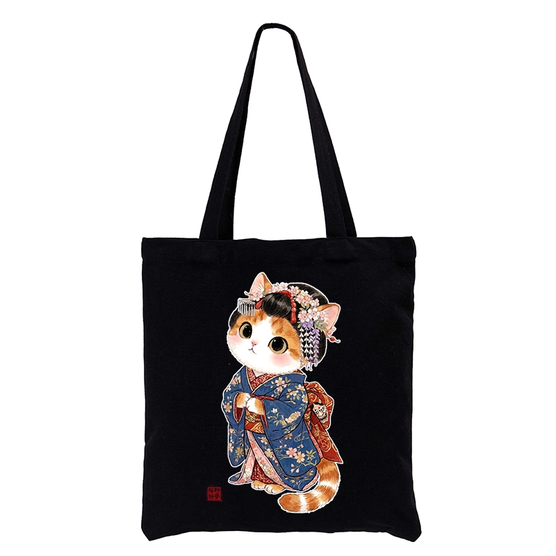 Tokyo-Tiger Cat Dressed As A Geisha Funny Tote Bag